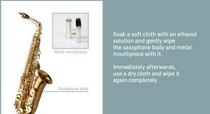 BE CAREFUL WITH DISINFECTANTS ON WIND INSTRUMENTS!