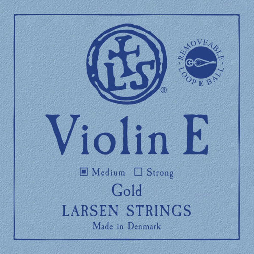Larsen 4/4 fiolin E streng gull, medium