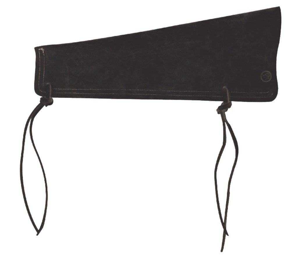 GEWA Bass bow holder, real leather, black