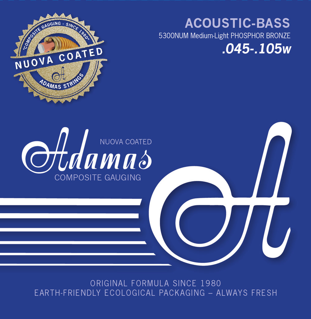 Adamas 5300NU Acoustic Bass Strings coated Phosphor Bronze