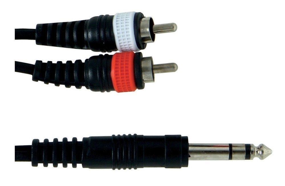 GEWA - Y-Cable Basic Line (1x 6,3 mm Stereo Jack - 2x Cinch )