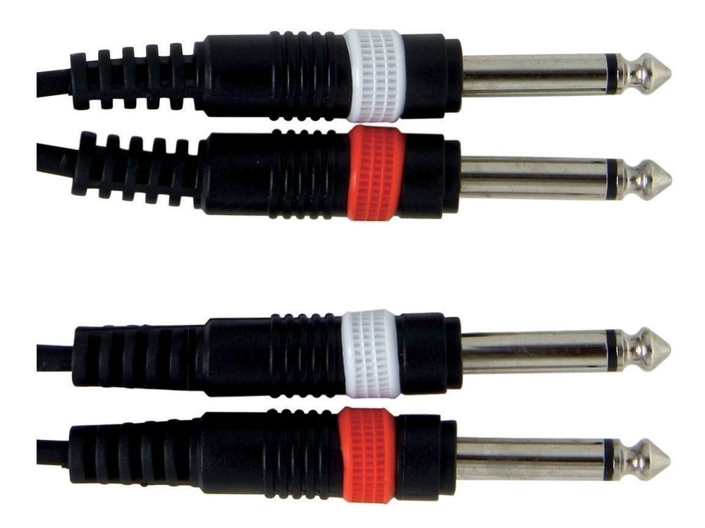 GEWA - Twin kabel Basic Line (2x 6,3 mm Mono Jack - 2x 6,3 mm Mono Jack)
