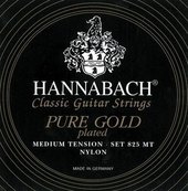 HANNABACH CORDES GUITARE CLASSIQUE SERIE 825 MEDIUM TENSION SPECIAL GOLD