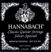 HANNABACH STRINGS FOR CLASSIC GUITAR SERIE 815 MEDIUM TENSION SILVER SPECIAL