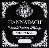 HANNABACH CORDES GUITARE CLASSIQUE G/3 NYLON FILÉ