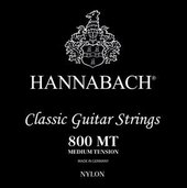 HANNABACH STRINGS FOR CLASSIC GUITAR SERIE 800 MEDIUM TENSION SILVER PLATED