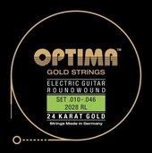 OPTIMA GITARA ELEKTRYCZNA STRUNY GOLD STRINGS ROUND WOUND