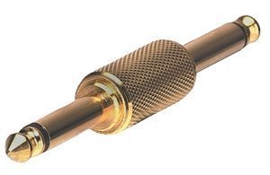 GEWA Konektor adaptér konektoru - 6,3 mm Mono Jack - 6,3 mm Mono Jack 