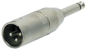 GEWA Adaptér - XLR(male) - 6,3 mm Mono Jack