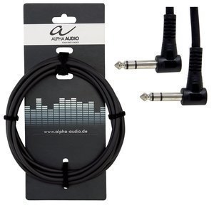 GEWA - Patch kabel Basic Line (6,3 mm Stereo Jack zahnutý - 6,3 mm Stereo Jack zahnutý )