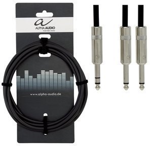 GEWA - Insert-kabel Pro Line (1x 6,3 mm Stereo Jack - 2x 6,3 mm Mono Jack)