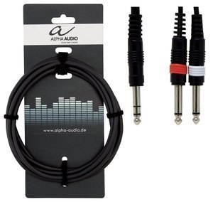 GEWA - Y-Cable Basic Line (1x 6,3 mm Stereo Jack - 2x 6,3 mm Mono Jack)