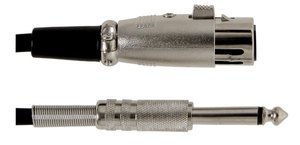 GEWA - Kabel pro mikrofon Basic Line (XLR(female) - 6,3 mm Mono Jack)