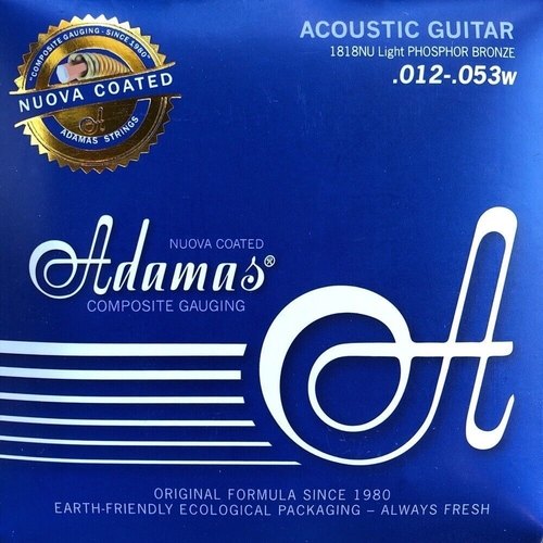 Adamas Cordes pour guitare acoustique coated Phosphor Bronze