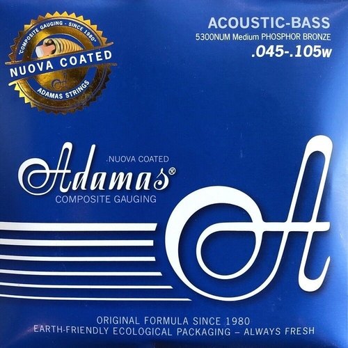 Adamas 5300NU Corde per basso acustico rivestite in Phosphor Bronze