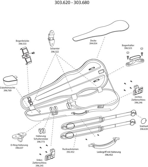 GEWA FORM SHAPED VIOLIN CASES AIR PRESTIGE