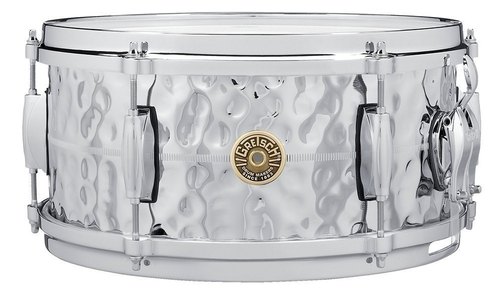 Gretsch Snare Drum USA Hammered Chrome Over Brass