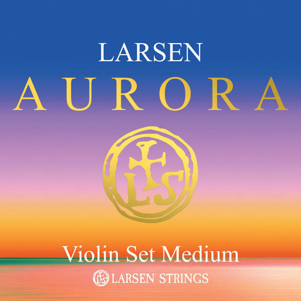 Larsen Aurora Violin String Set, 4/4 size. Medium